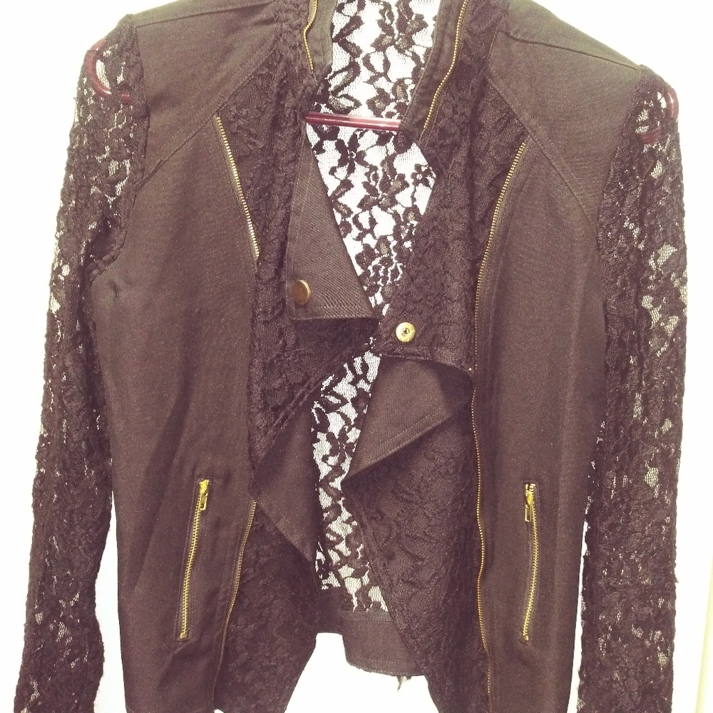 Lacey Black Shrug long sleeve